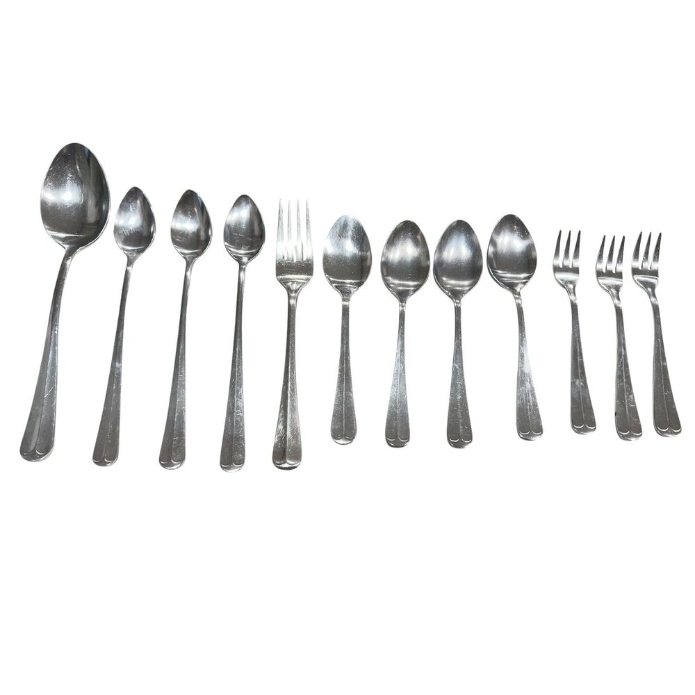 12pc VTG Stanley Rogers Stainless Steel Replacement Flatware Jefferson Manor